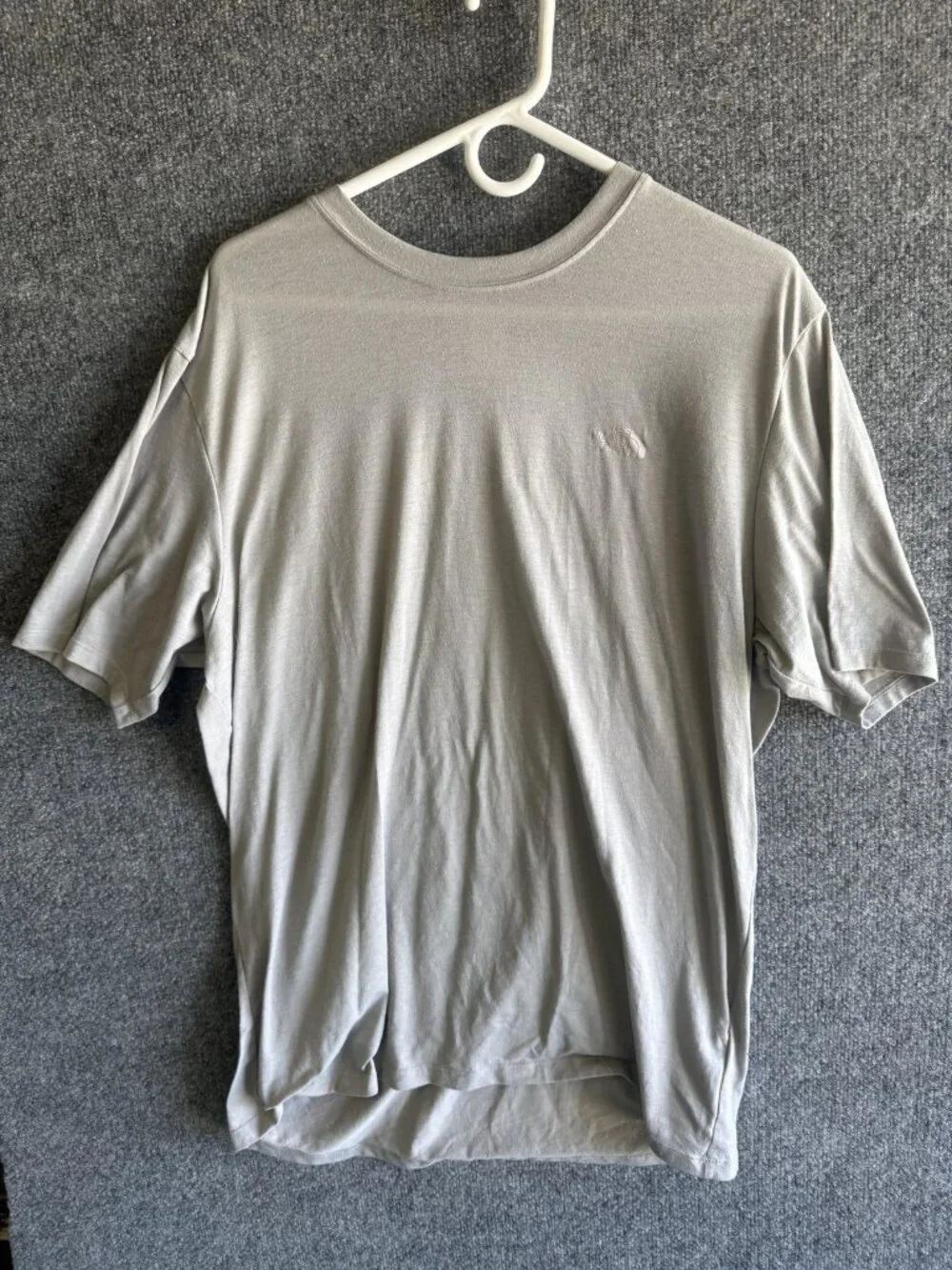 The North Face Shirt Mens Large Gray Short Sleeve Logo Tee Casual Basic